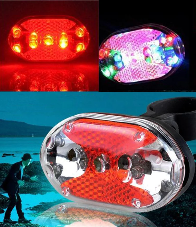 Bike Light LED Taillight Rear Tail Safety Warning Cycling Portable Flash Super Bright | Спорт и развлечения
