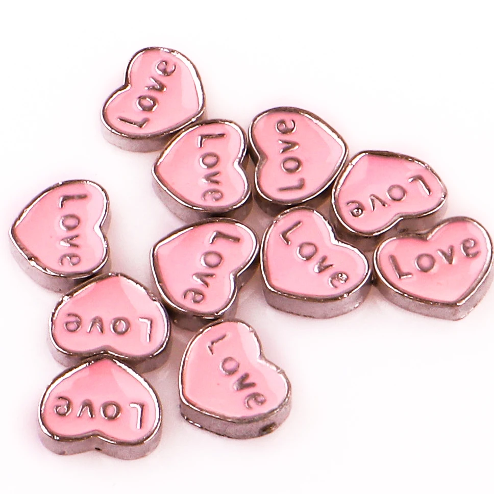 20 шт./лот подвеска с выгравированным сердцем Я люблю тебя|Шармы| |