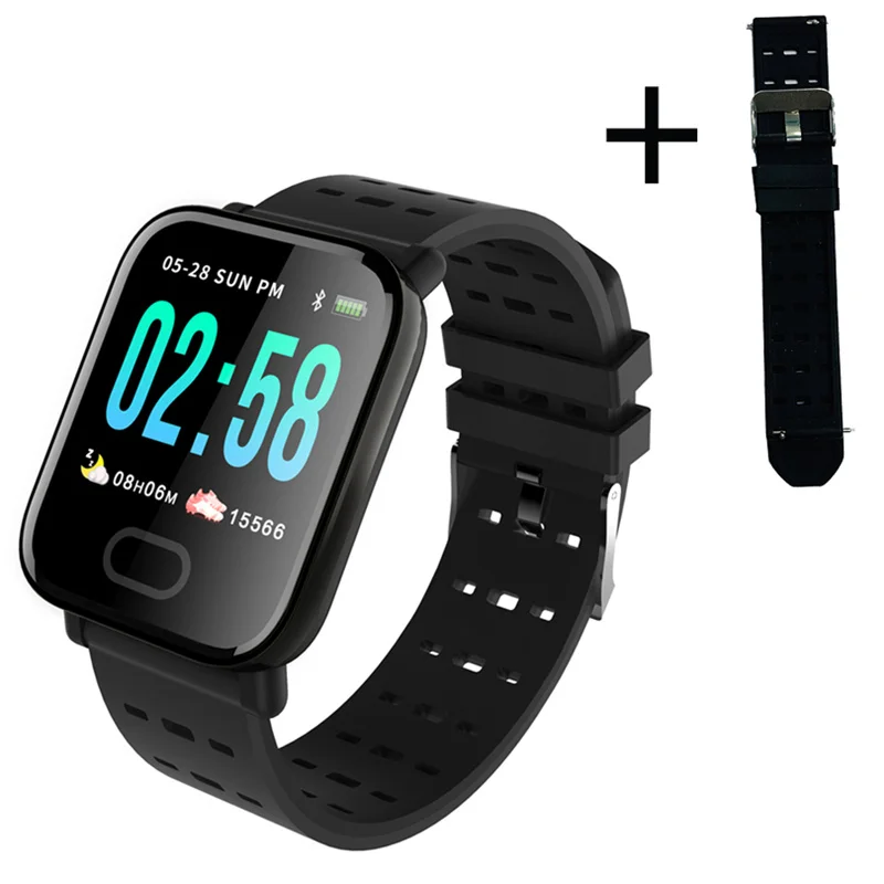 Смарт браслет A6 умный с пульсометром и пультом дистанционного