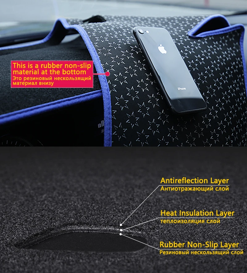 

For Audi A5 B8 2007~2016 8T Anti-Slip Anti-UV Mat Dashboard Cover Pad Shade Dashmat Protect Carpet Accessories