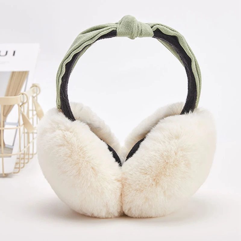 

Winter Faux Fur Earmuffs For Women Warm Fashion Headband Ear Muffs For Girls Cute Ear Warmers Accessories Butterfly Earmuffs
