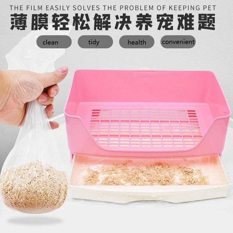 Утепленные Пластик Плёнки Pet кролик подстилка коврик клетка крышка лотка для