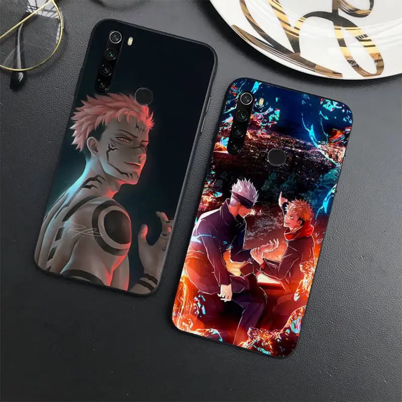 

jujutsu kaisen Phone Case For Xiaomi Redmi note 7 8 9 t max3 s 10 pro lite coque shell cover funda