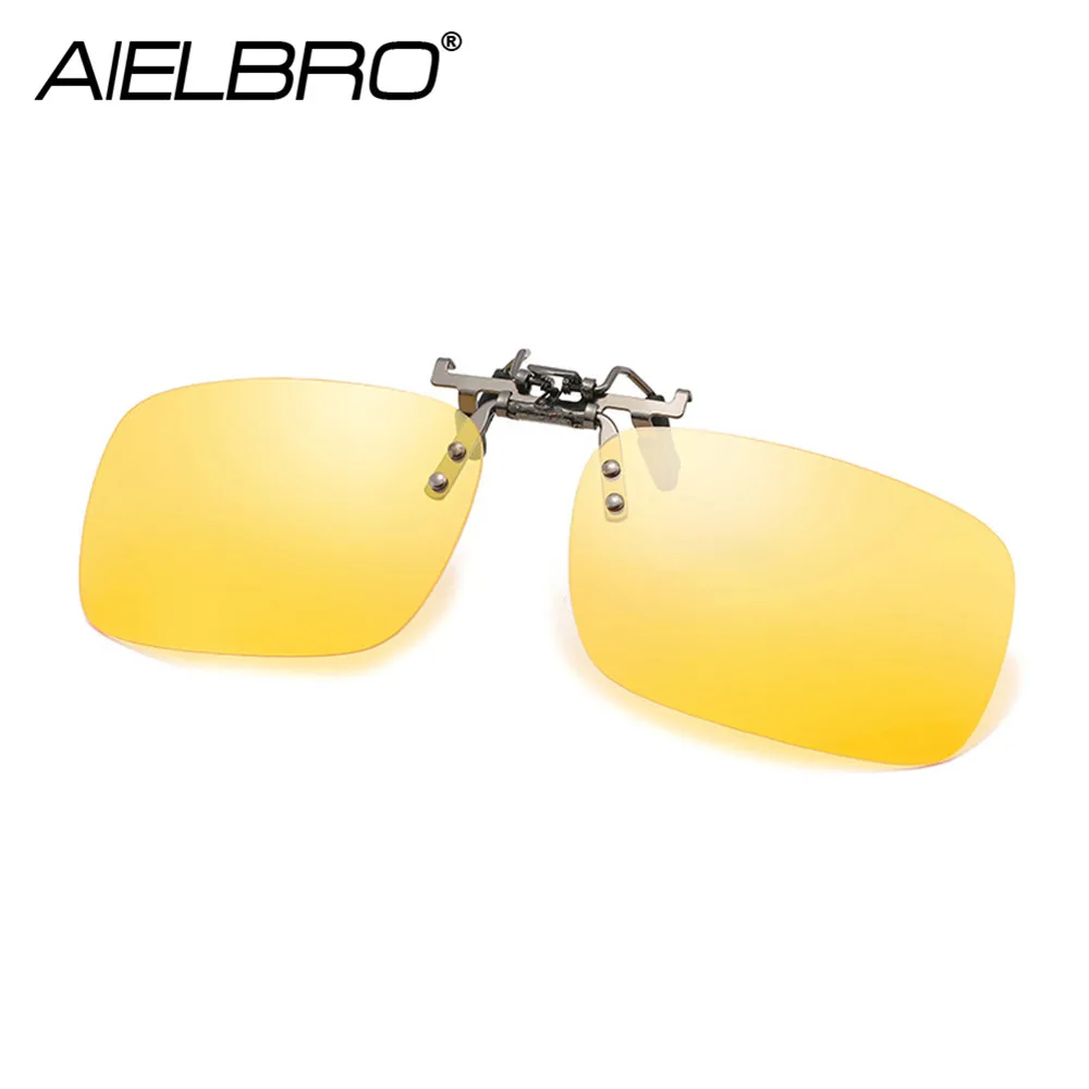 AIELBRO поляризованные солнцезащитные очки с зажимом для вождения на открытом