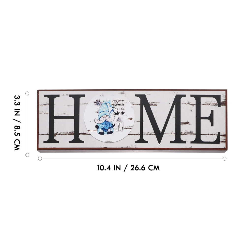 

Rustic Home Sign Front Door Decor with 12pcs Interchangeable Gnome Round Signs