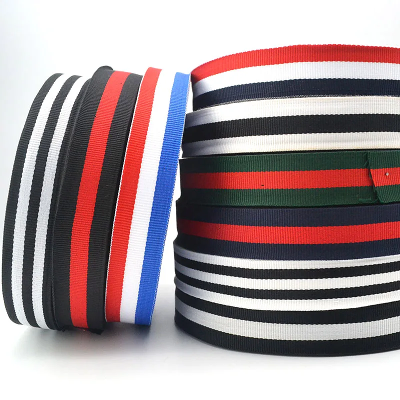 Ленты из полиэстера в рубчик трехцветная тесьма 2 ярда для шитья обуви украшения