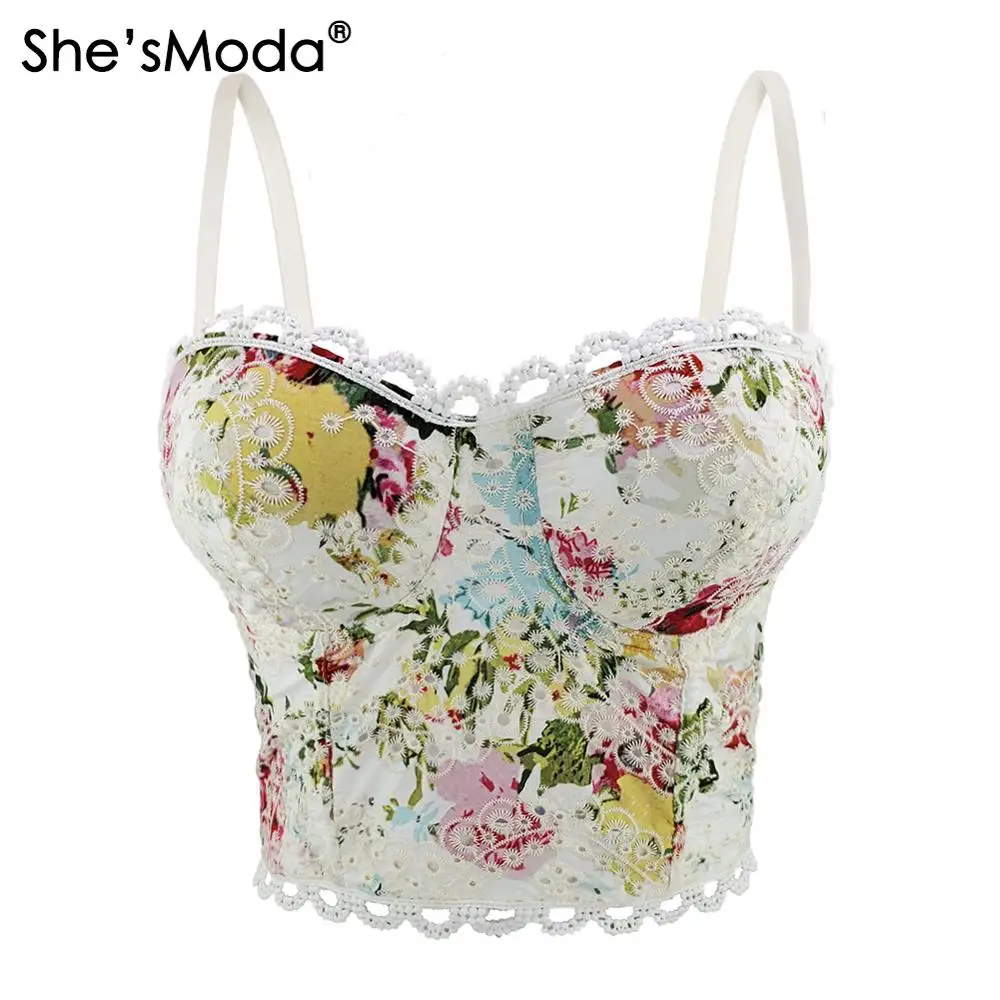 Женский кружевной бюстгальтер с цветочным рисунком в стиле Ins|Топы| |