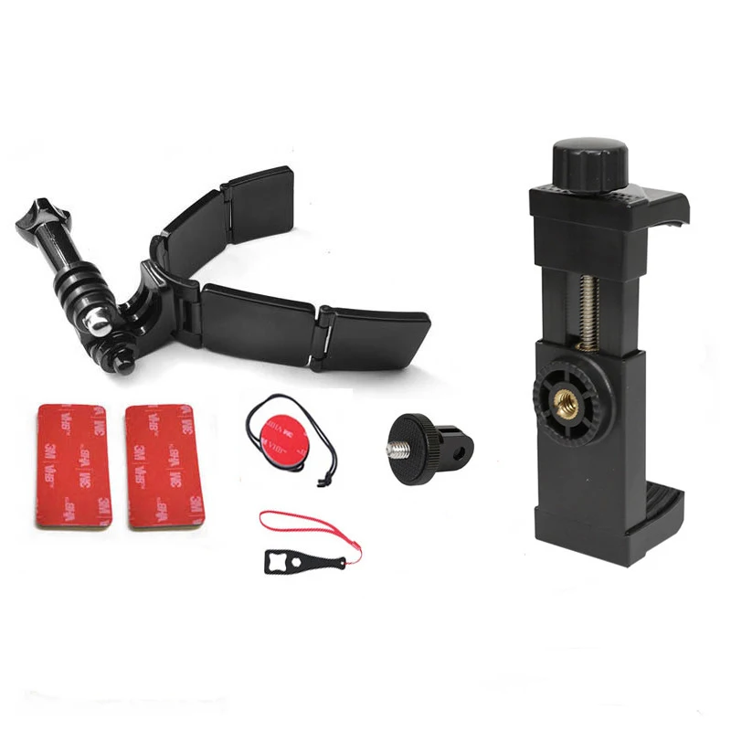 Ремешок для подбородка на мотоциклетный шлем GoPro Hero 9 8 7 5 Yi 4K Insta360 DJI Osmo аксессуары