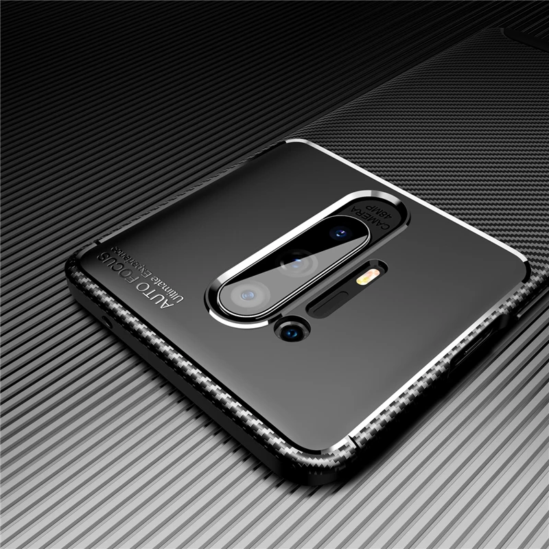 HATOLY чехол из углеродного волокна для Oneplus 8 Pro Чехол 6 6T 7T Ультратонкий телефона One