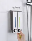 Ручной Дозатор жидкого мыла 305 мл, настенный дозатор, аксессуары для ванной комнаты, пластиковый моющий гель для душа, кухонная бутылка для мыла