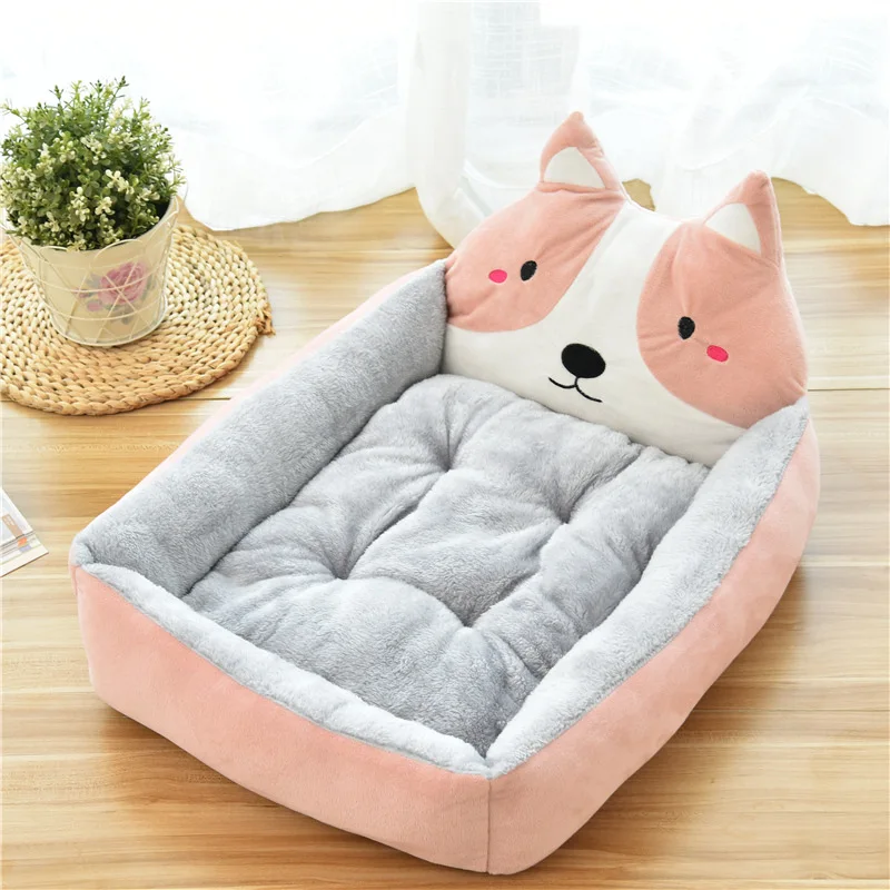 

Doghouse Cathouse Cartoon Pet Bed Four Seasons Universal Dog Bed Dog Mat Pet Supplies
