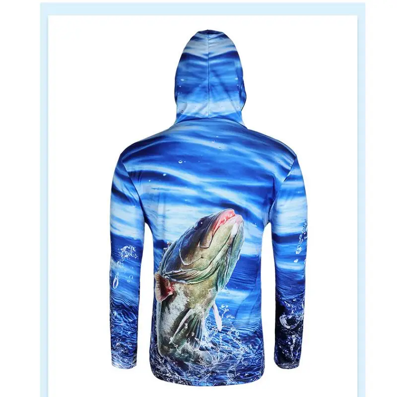 

2021 New style Daiwa Fishing Clothing Quick-Drying Anti-UV Sun Daiwa Jacket Long Sleeve Hooded Sports Clothes