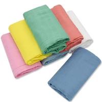 120x120cm bamboo cotton muslin baby swaddle blanket solid color newborn diaper accessories swaddle wrap baby bedding bath towel