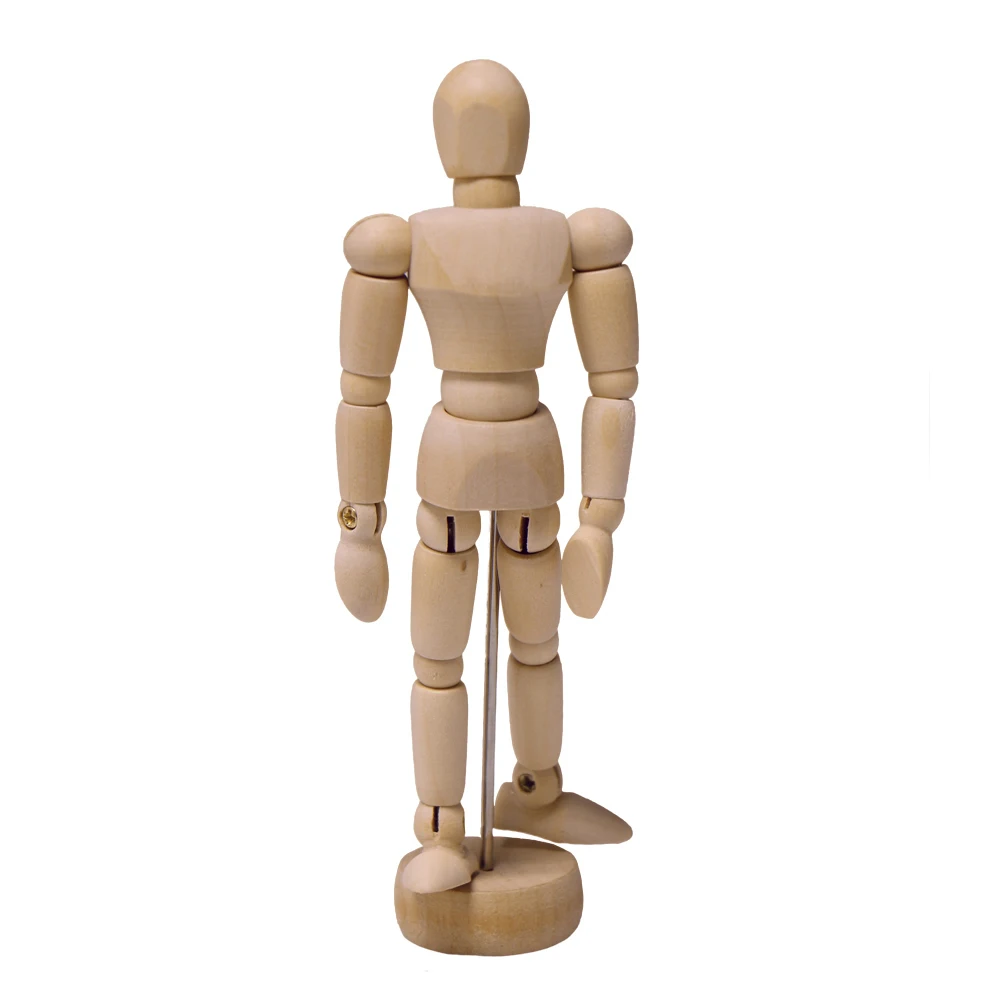 

1Pc Artist Movable Limbs Male Wooden Figure Model Mannequin Art Class Sketching