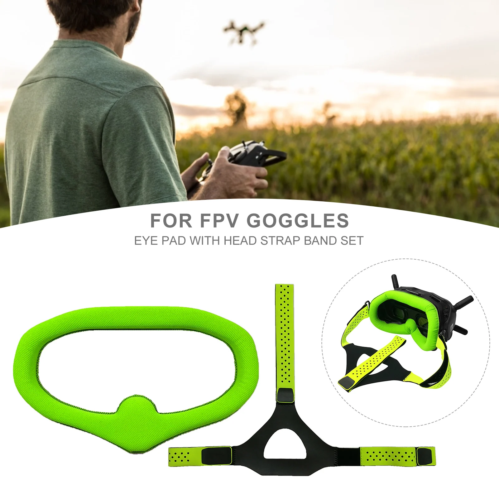 

Набор накладок на глаза с ремешком на голову для DJI Digital FPV