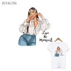 Термоклейкая нашивка для одежды, модная женская термоклейкая наклейка на одежду, сделай сам, моющаяся термоклейкая нашивка для девушек, футболок, курток