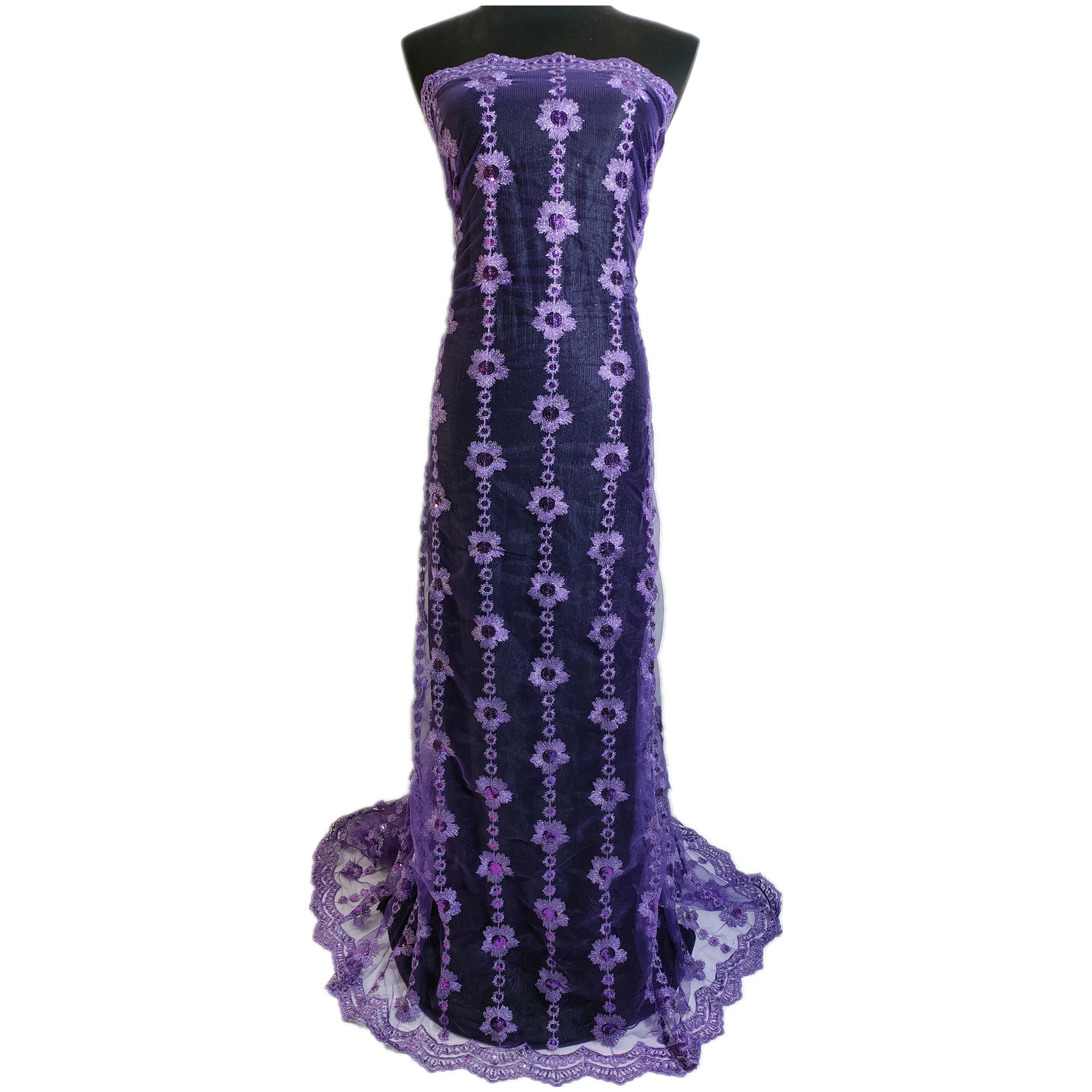 Французская кружевная ткань фиолетовый фон для фотографирования в изумрудно