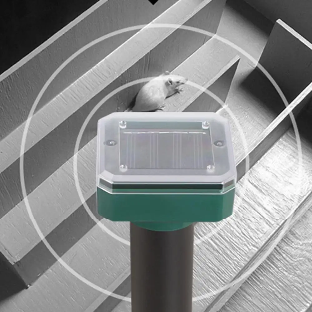 

Solar Powered Ultrasonic Sonic Mouse Mole Pest Rodent Repeller Repellent Yard LED Light Repeller Outdoor Lamp Yard Garden