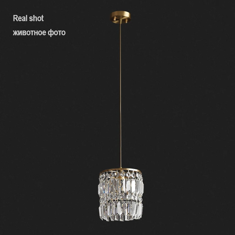 

Modern pendant lamp dining crystal pendant lights for bar Minimalist crystal lamp bedroom bedside light crystal fixtures kitchen