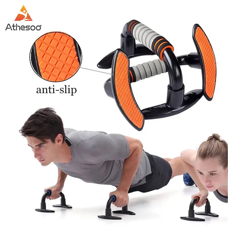 

Athesoo Push Up Stand Bar Skid-Resistant Exercise Power Fitness Chest Abdominal Muscle Training Home Gym Workout Equipment