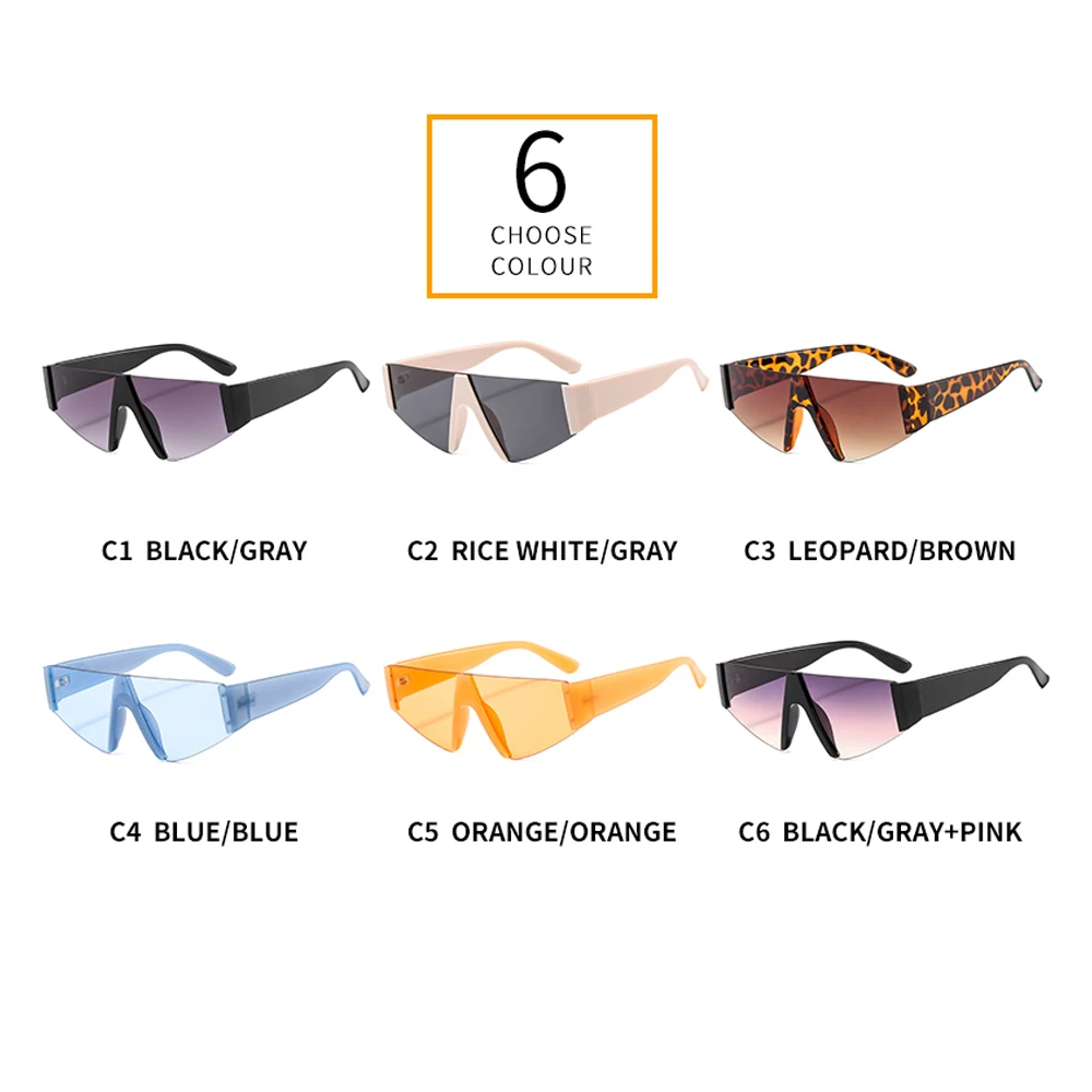 

2020 New Brand Sunglasses Women Men Square Triangle Personalized Cat Eyes Colorful Sunglasses Trend Eyewear UV400 Shades Oculos