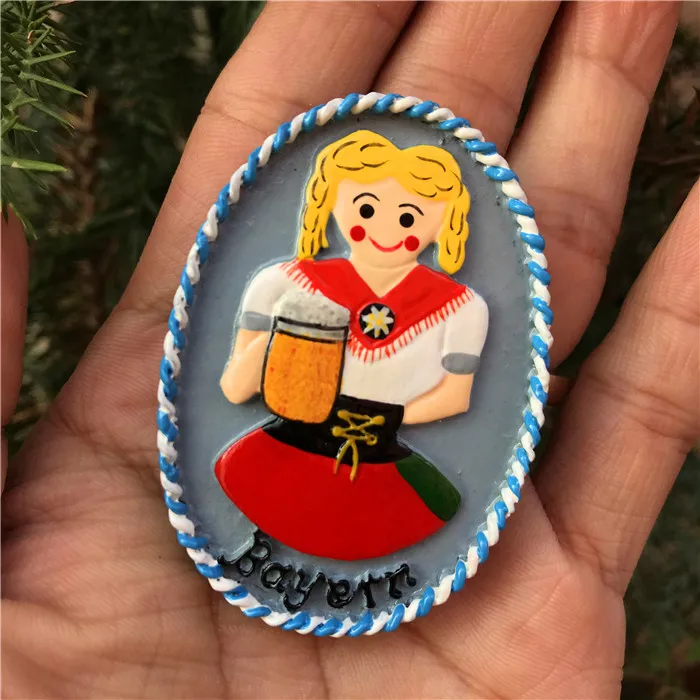 Наклейки на холодильник 3D европейские Мультяшные персонажи магнитные наклейки