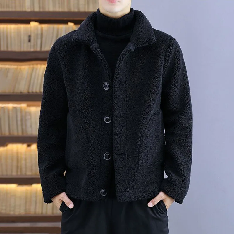 Мужские двухсторонние кожаные куртки на осень и зиму повседневные красивые