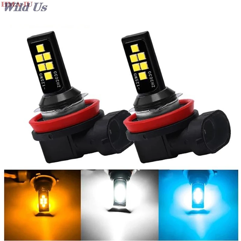 

Anmingpu 2x Car Fog Lamp H11 Led LampLed Fog Light Bulb White Ice Blue