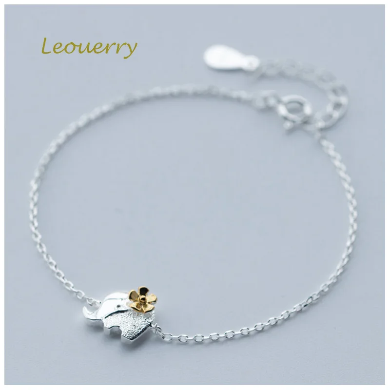 Женский браслет цепочка из серебра 925 пробы с изображением слона|Гибкие и жесткие