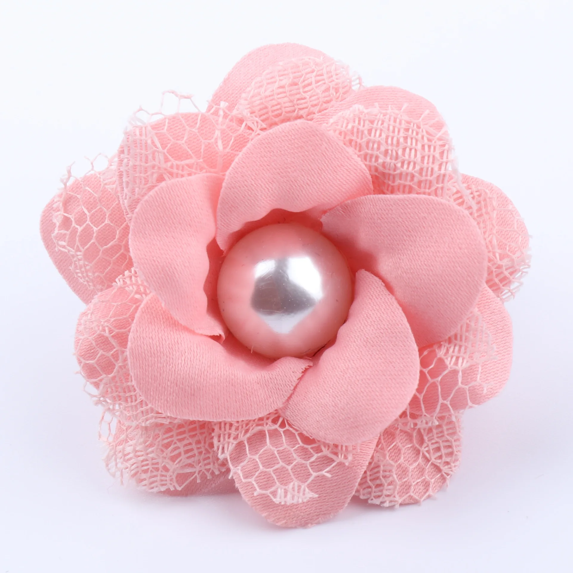

5pcs Pearl Flowers Lace Dress Decoration Lace Fabric Applique Trimming Sewing Supplies DIY Sewing Craft For Cloth Hat Shoes