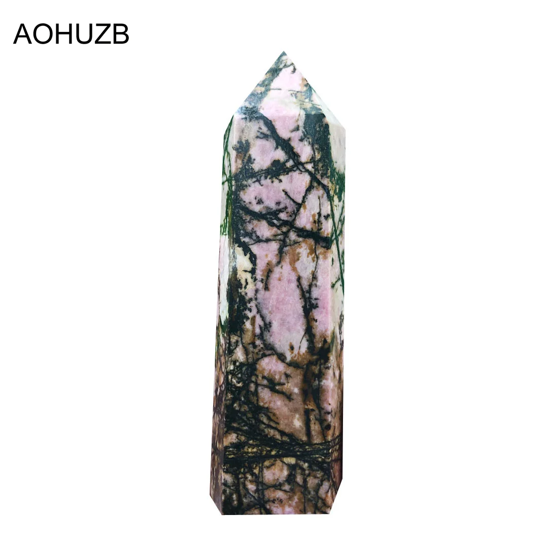 

Natural Crystals Quartz High Quality Rhodonite Points Tower Energy Reiki Healing Stone Room Home Office Decoration Gemstone
