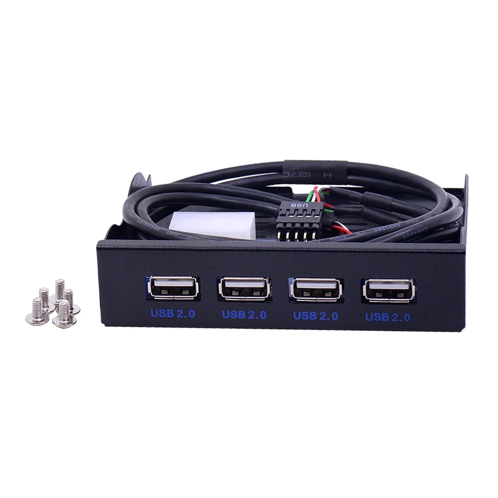 CHIPAL 4 порта USB 2,0 концентратор USB2.0 адаптер PC Передняя панель расширения кронштейн с 10Pin кабель для рабочего стола 3,5 дюймов FDD флоппи-отсек