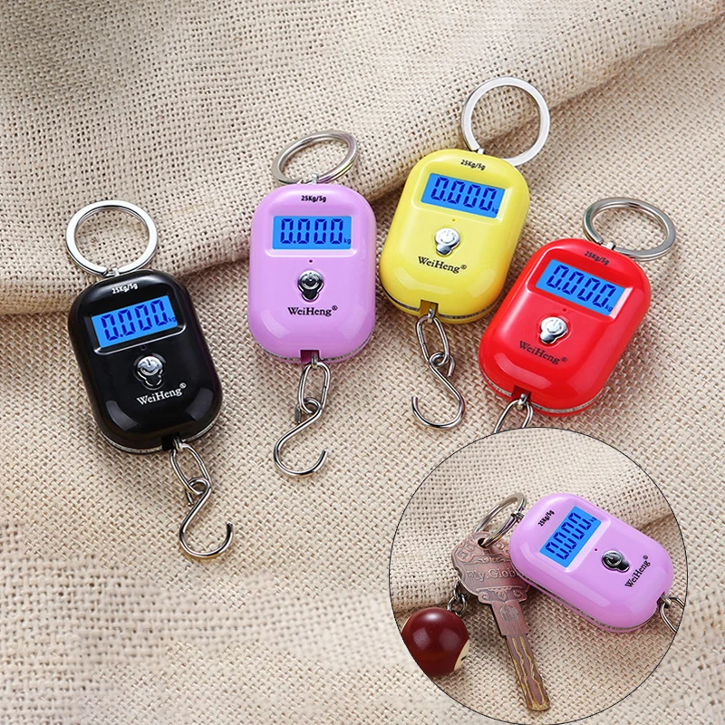 Компактные подвесные весы 25 кг X 10 г цифровые с ЖК дисплеем и подсветкой для
