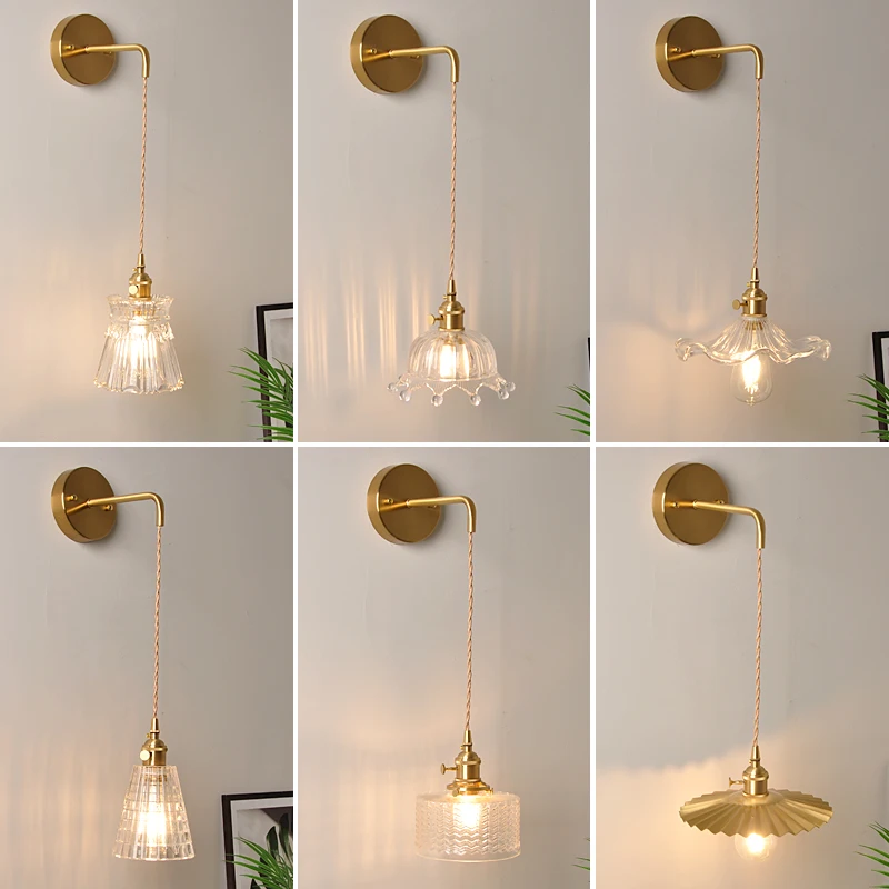 

ModernNordic Modern LED Wall Lamp Glass Ball Bathroom Bedside Sconce For Stairs Bathroom Living room Round Mirror Light abajur