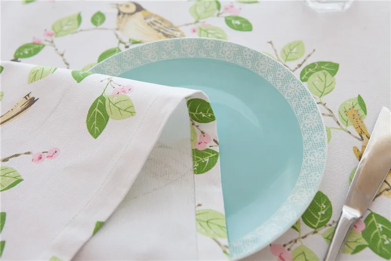 Tablecloth Rectangle Table Cover Multi Functional Cloth Cotton Line Tablecover Home Decoration Dustproof Vintage Colorful | Дом и сад