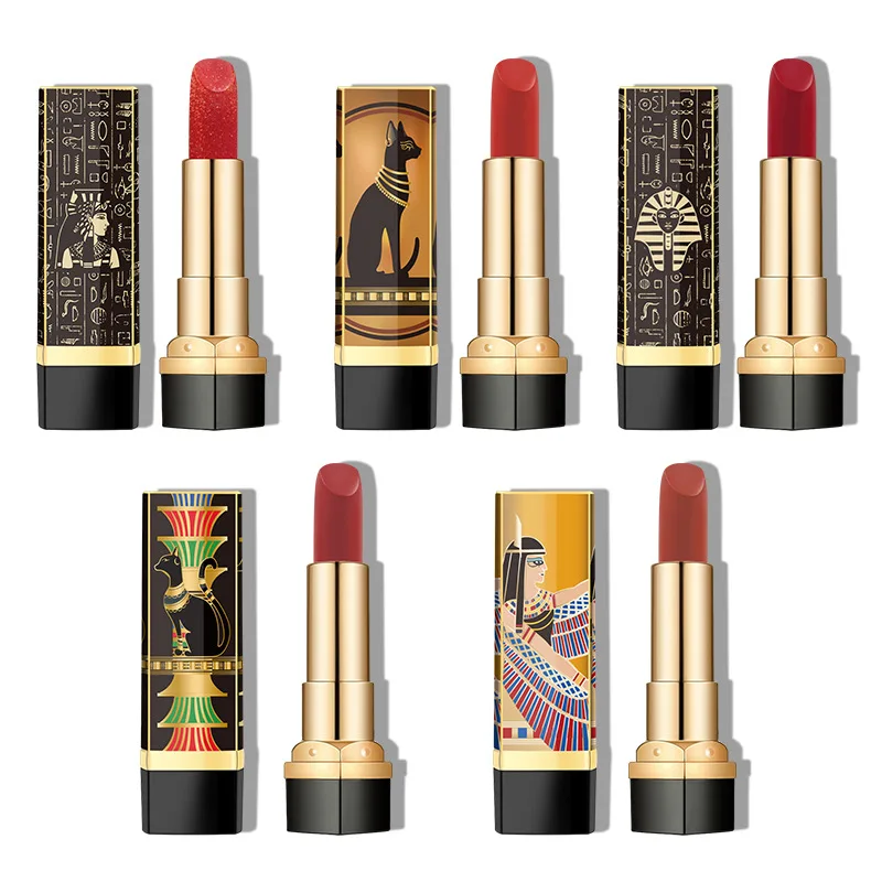 5 цветов новая египетская коллекция помады долговечная водостойкая Сексуальная