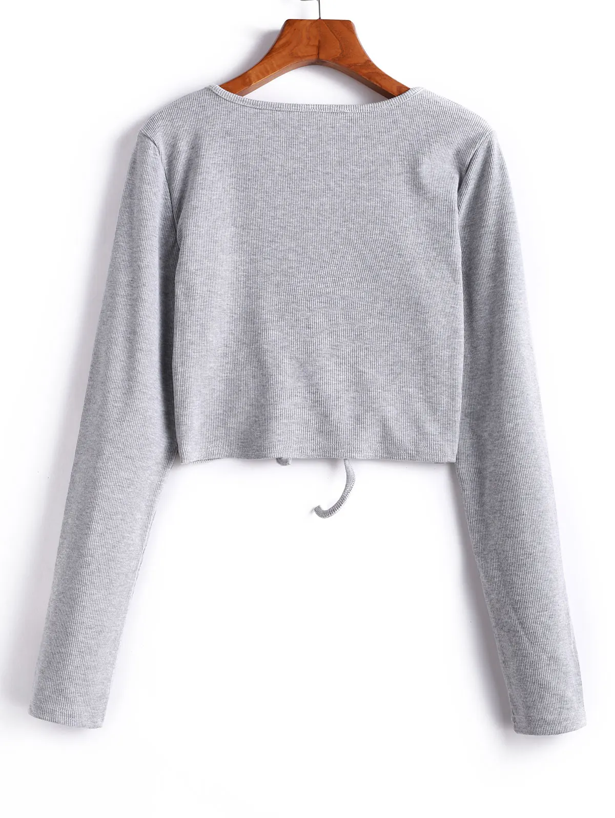 Zaful осень Однотонный женский Повседневный свитер с v-образным вырезом длинными