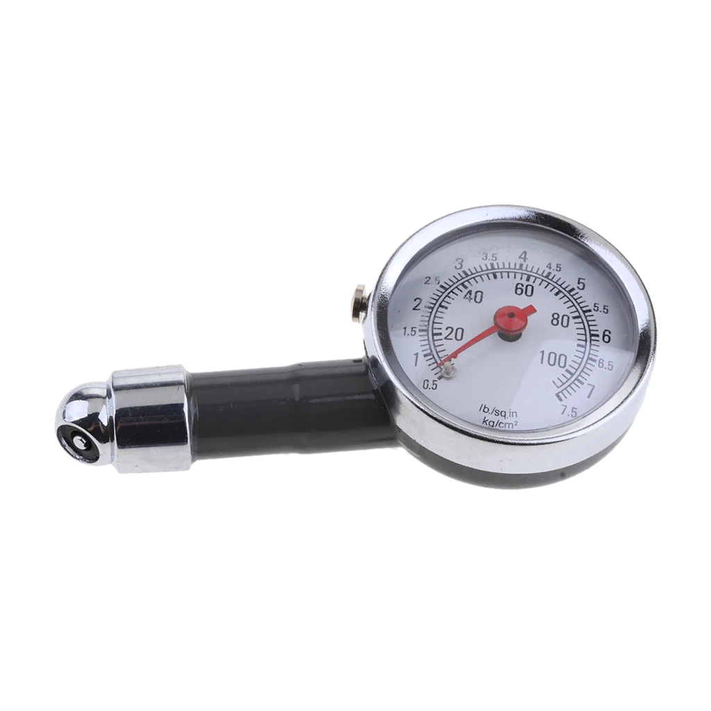 

Металлический манометр в шинах для автомобиля, джипа, мотоцикла 0-100 PSI 0-7,5 кг/м2