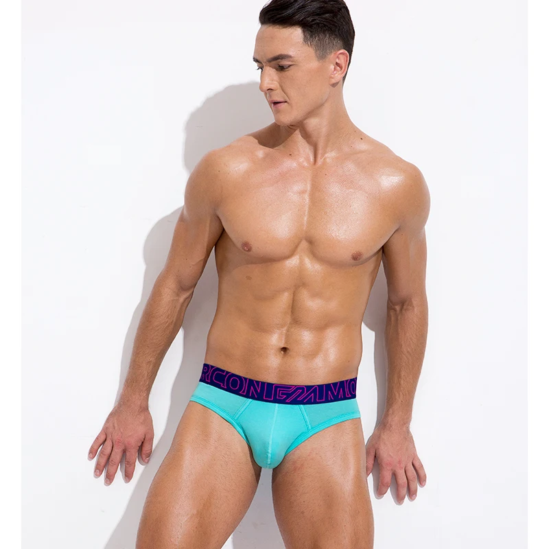 Неоновые цветные модели нижнего белья для пениса мягкие дышащие хлопковые трусы