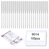 nonvor 100pcs universal home sewing machine needle large eye sewing needles for sewing and quilting stainless steel accessorie