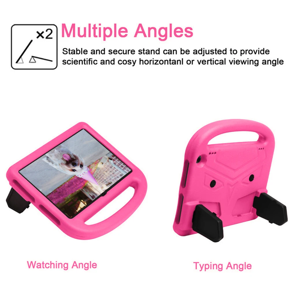 

Чехол для Amazon Kindle Fire HD8 2020/HD8 PLUS, детский чехол с кронштейном, противоскользящие материалы EVA, защитный чехол-подставка