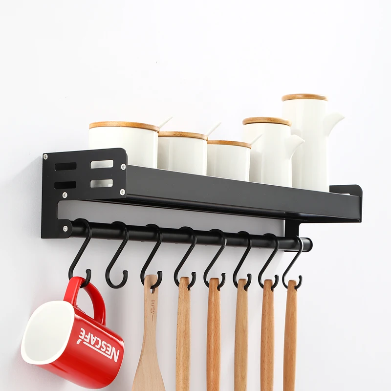 wall mount spice racks utensil spoon hanger hook kitchen gadgets accessories supplies kitchen organizer storage shelves free global shipping