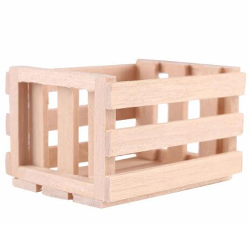 1pc mini bamboo basket simulation food basket model toys for doll house decoration 112 dollhouse miniature accessories free global shipping