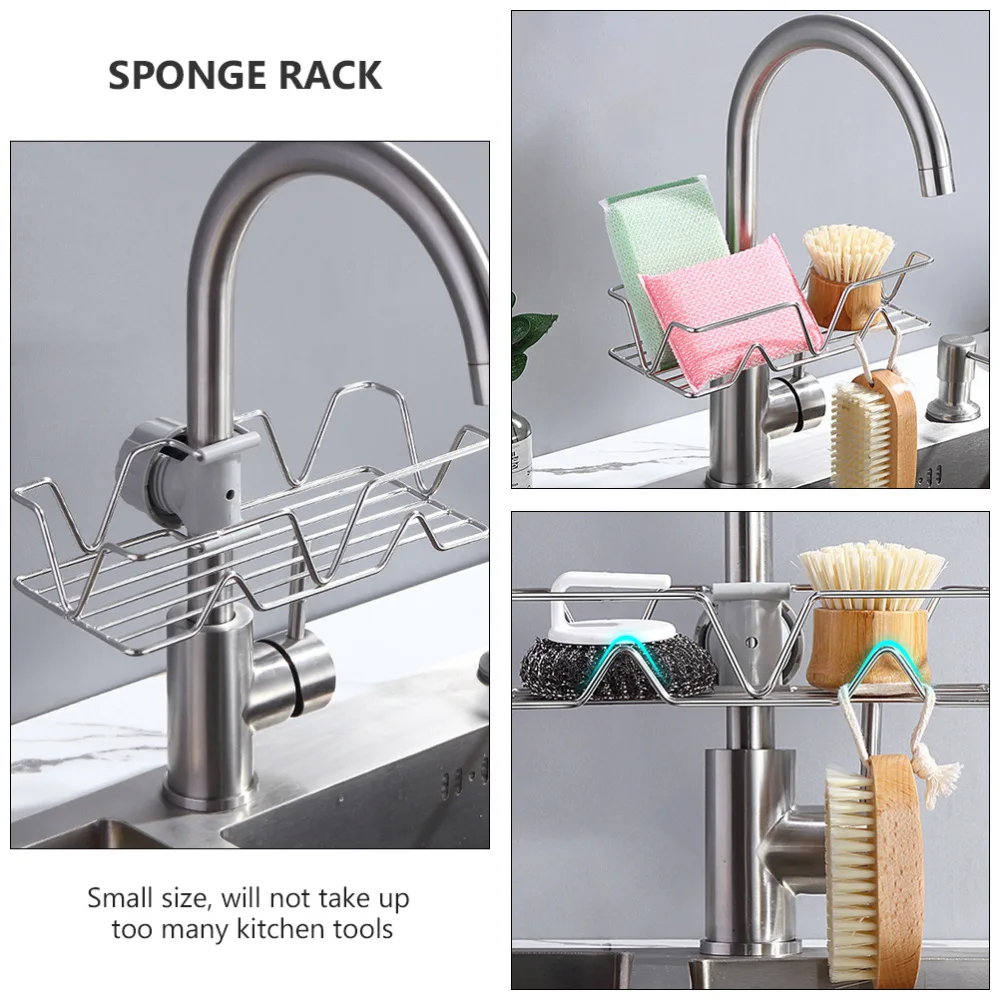 

2pcs Stainless Steel Kitchen Non-Slip Storage Racks (Assorted Color)