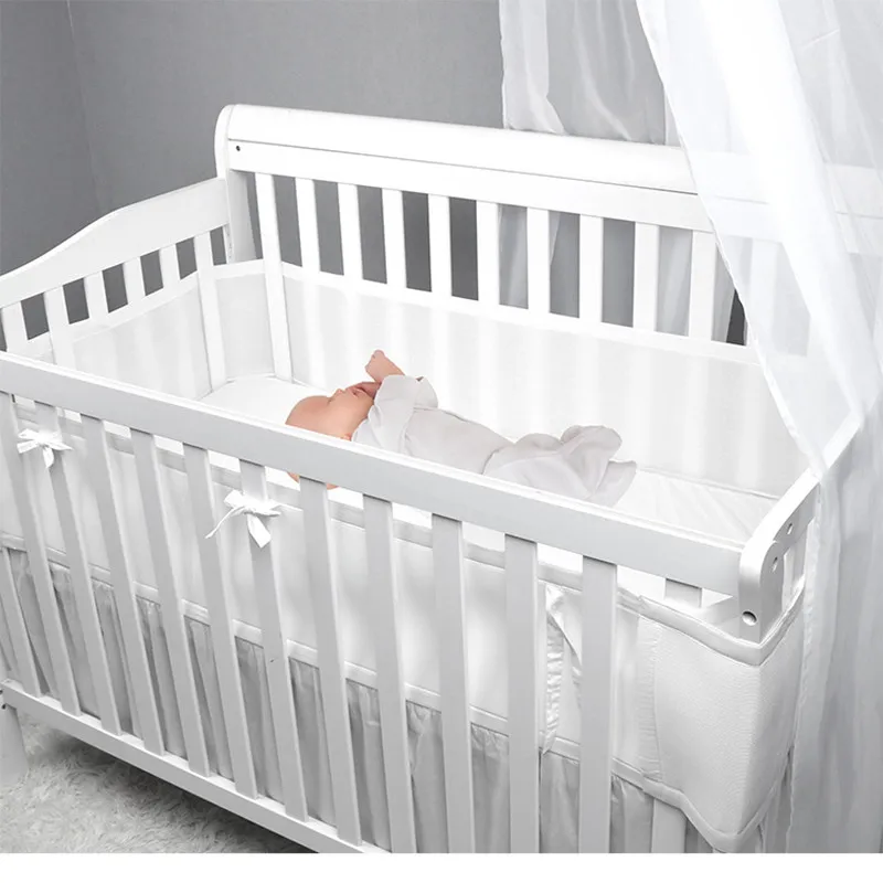 

2pcs crib bumper infant Cradle Guard Nursery Bed Bumper Room Decor Baby Bed Protector Crib Protection