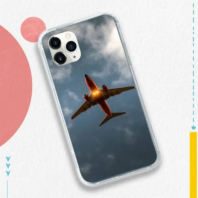 

Airplane fly travel cloud Sky Phone Case for iPhone 11 12 pro XS MAX 8 7 6 6S Plus X 5S SE 2020 XR