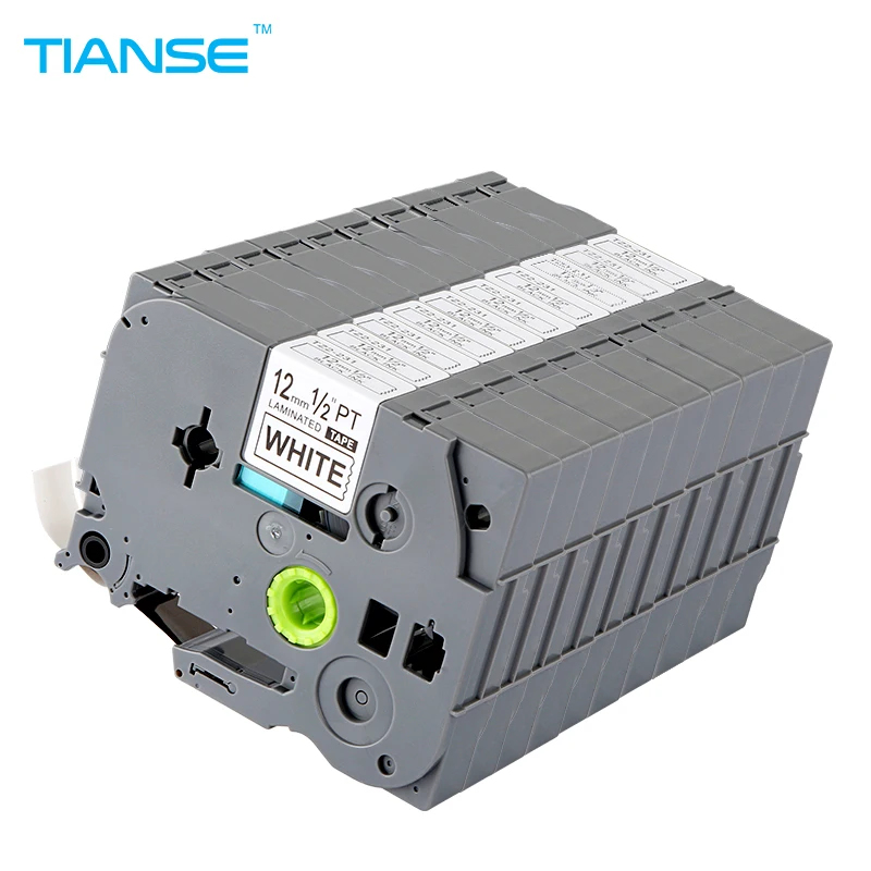 TIANSE 20 шт tze231 tz231 12 мм черный на белом для Brother P touch маркировочная лента принтера tze