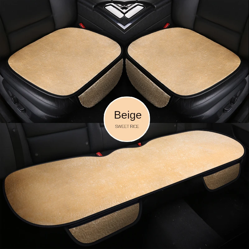 

Комплект чехлов на передние и задние сиденья автомобиля, плюшевые подушки, Нескользящие зимние автомобильные защитные коврики, коврик, сох...