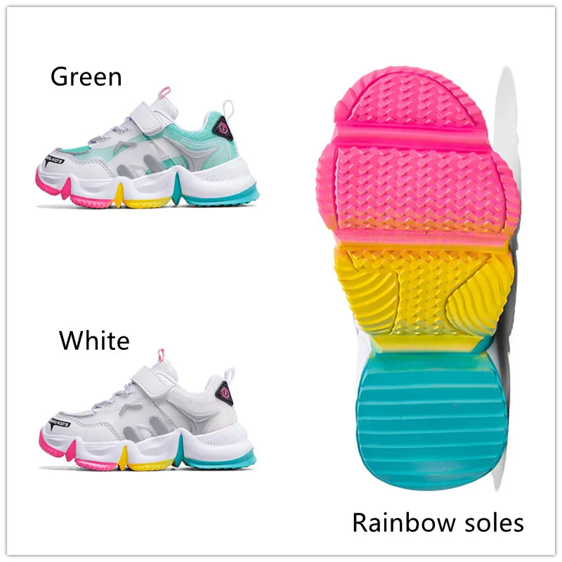 

2021 Kids Running Sneakers Children's Tennis Shoes Girl Row Sneakers Children's Footwear Shoes For Girls Children's Sports Shoes