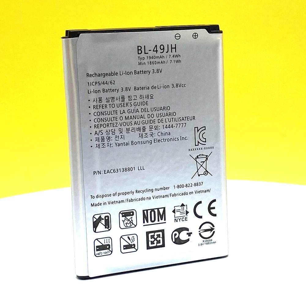 Новинка 100% оригинальный телефон аккумулятор емкостью 1940 мАч для LG K3 LS450 K4 K120 Spree K121